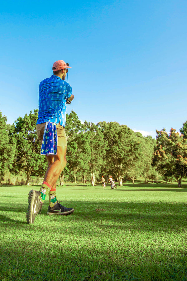 Pink Flamingo - Premium Golf Towel