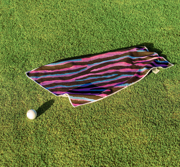 Pastel Zebra - Premium Golf Towel