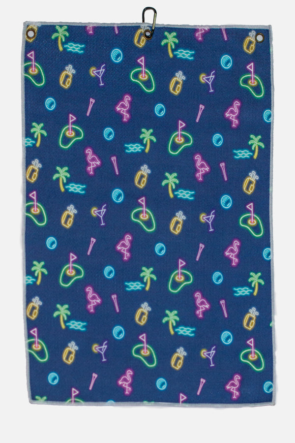 Pink Flamingo - Premium Golf Towel